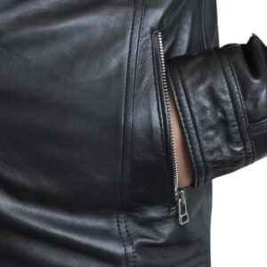 Męska kurtka skórzana Vintage Retro Biker