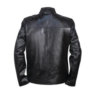 Cafe Racer Czarna skórzana kurtka męska