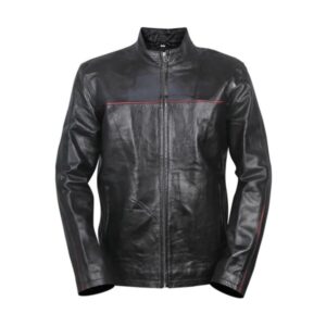 Cafe Racer Czarna skórzana kurtka męska