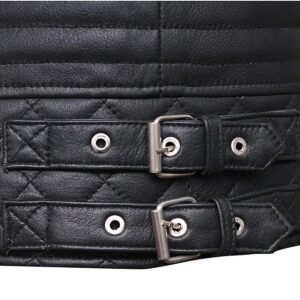 Męska skórzana kurtka motocyklowa Black Diamond Design