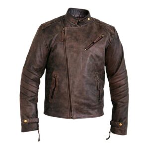 Damska kurtka skórzana Kendal Moto Racer w stylu vintage