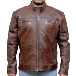 Kurtka skórzana Vintage Streetwear Retro Biker