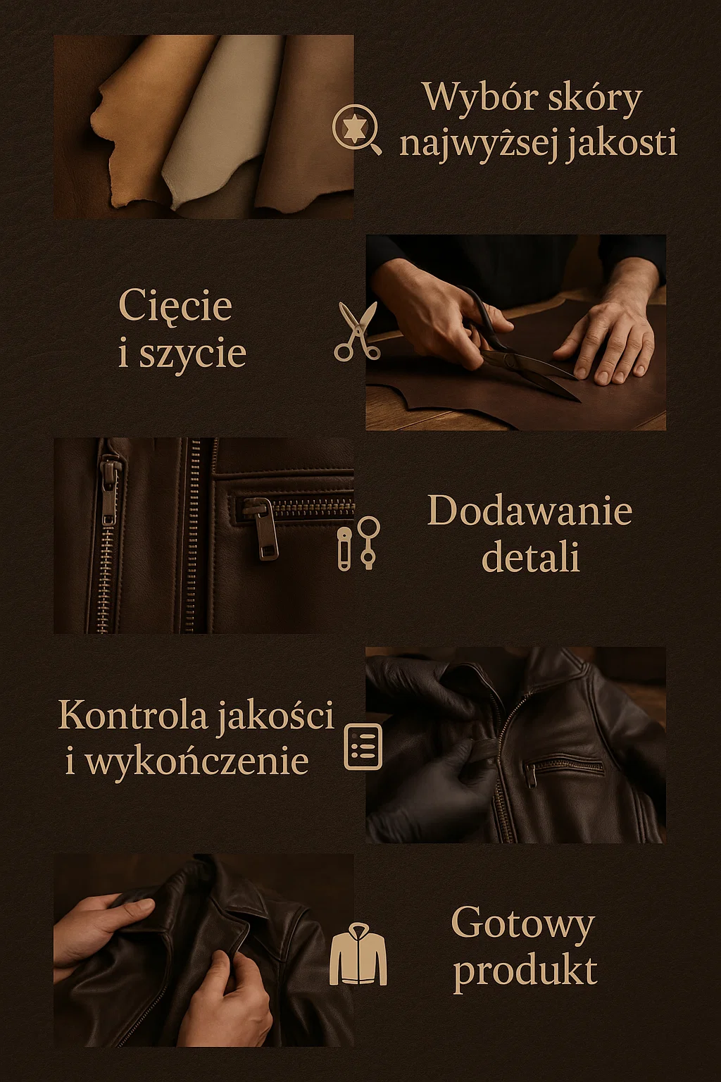 Produkcja kurtek skórzanych – jak powstają wysokiej jakości kurtki