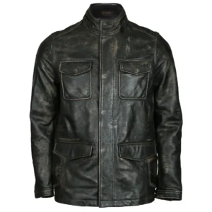 Kurtka skórzana motocyklowa Matt Patch Pocket