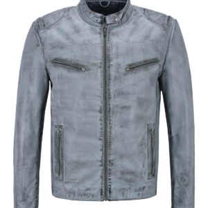 Kurtka skórzana retro biker