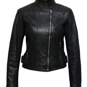 Krótka kurtka skórzana Selah Biker