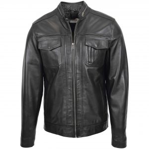 BUNERI Biker Casual Jaime Skórzana Czarna