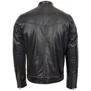 BUNERI Biker Skórzana Colin Ciemnobrązowa Vintage
