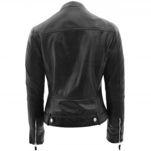 BUNERI Biker Skórzana Annie Czarna Styl Casual