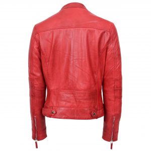 BUNERI Biker Skórzana Casual Annie Czerwona