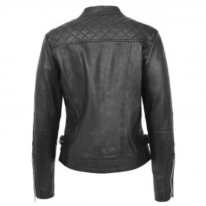 BUNERI Biker Miękka Skóra Ruby Czarna
